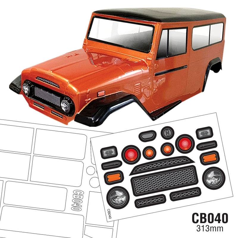 Team C CB040 1/10 Crawler Body WB 313mm Width 220mm (9250463383789)