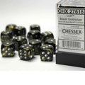 Chessex Signature 16mm d6 (12 Dice) Leaf Black G