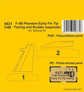 CMK 4431 1/48 F-4B Phantom Early Fin Tip Fairing and Rudder (separate) - Hobby City NZ