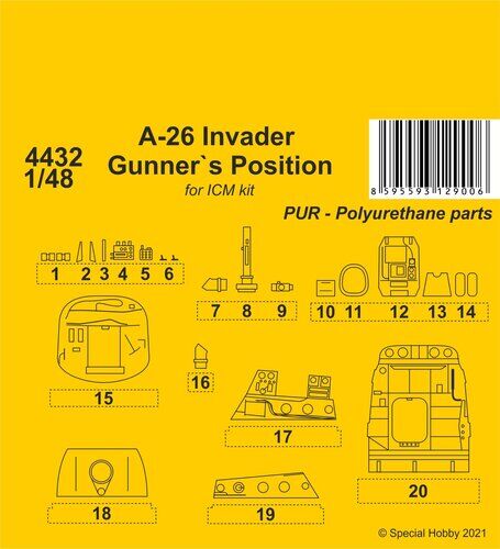 CMK 4432 1/48 A-26 Invader Gunner`s Position - Hobby City NZ