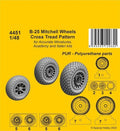 CMK 4451 1/48 B-25 Mitchell Wheels/ Cross Tread Pattern - Hobby City NZ