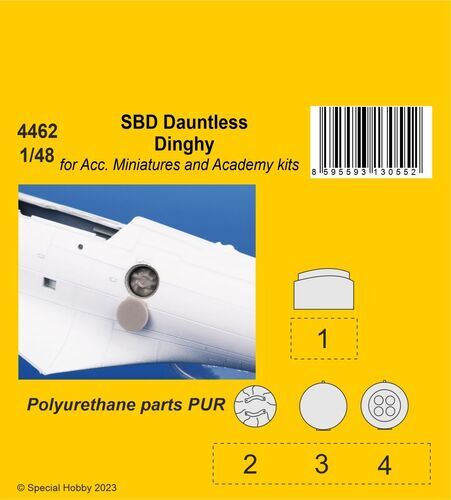 CMK 4462 1/48 SBD Dauntless Dinghy / for Acc. Miniatures and Academy kits - Hobby City NZ