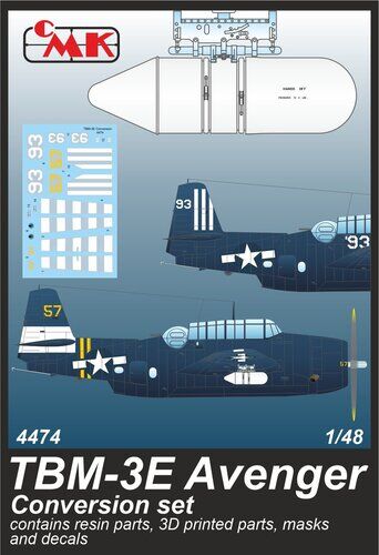 CMK 4474 1/48 TBM-3E Avenger Conversion Set / for Accurate/Academy kits - Hobby City NZ
