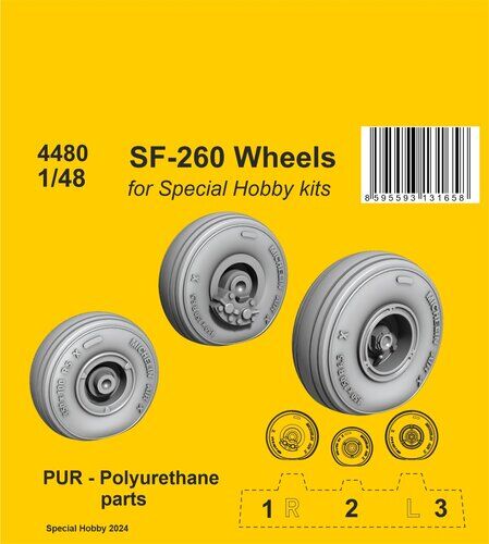 CMK 4480 1/48 SF-260 Wheels / for SH kits - Hobby City NZ