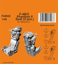 CMK P48020 1/48 F-4B Phantom Seat (2 pcs.) for Tamiya kit - Hobby City NZ