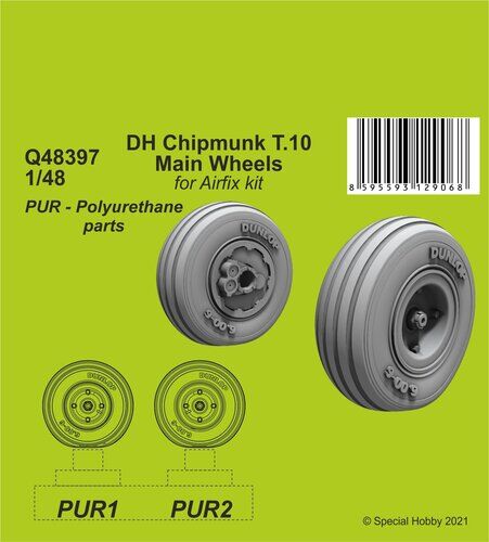 CMK Q48397 1/48 DH Chipmunk T.10 Main Wheels - Hobby City NZ