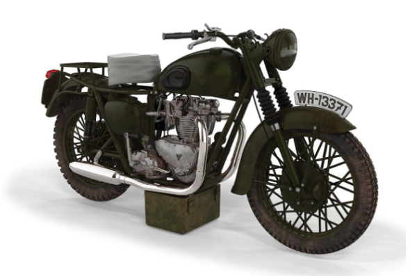 CORCC08501 1/12 The Great Escape - Triumph TR6 Trophy (Weathered) (8941173637357)