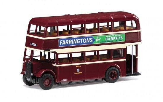 Corgi OM43917B 1/76 Guy Arab II Burton Corporation Burgundy and Cream Calais Road (8278098346221)