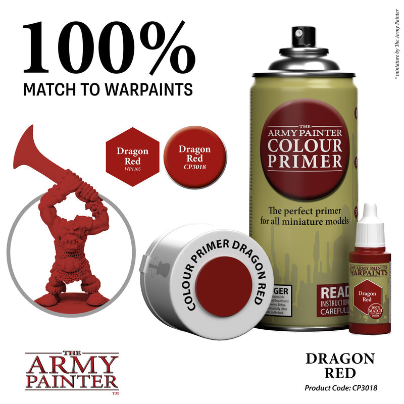 Army Painter Colour Primer: Dragon Red 400ml (3)