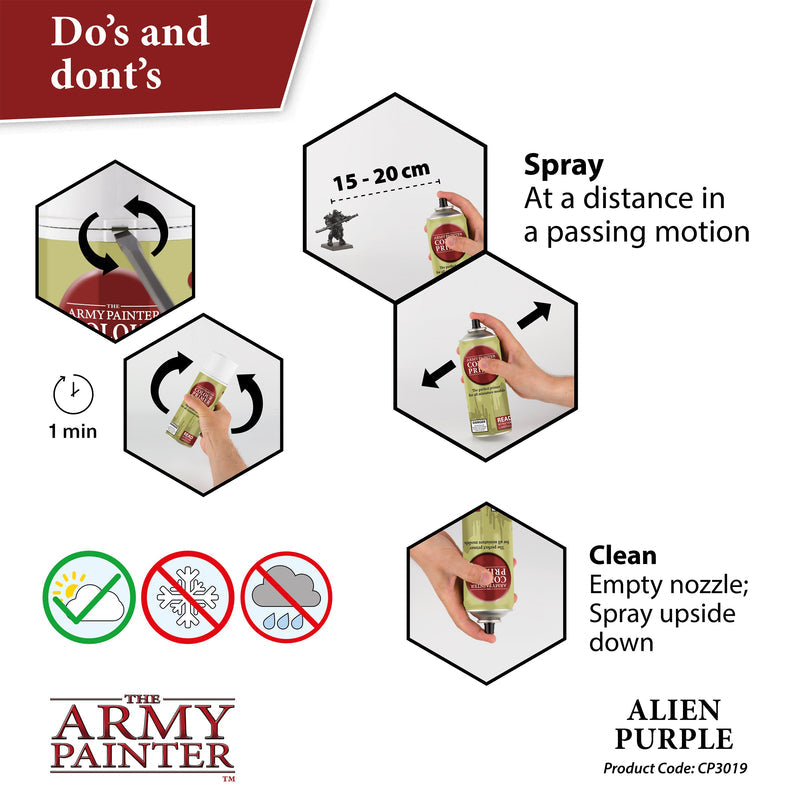 Army Painter Colour Primer: Alien Purple 400ml (3)