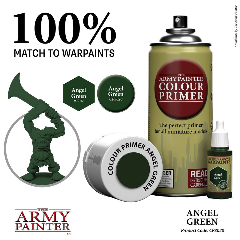 Army Painter Colour Primer: Angel Green 400ml (3)