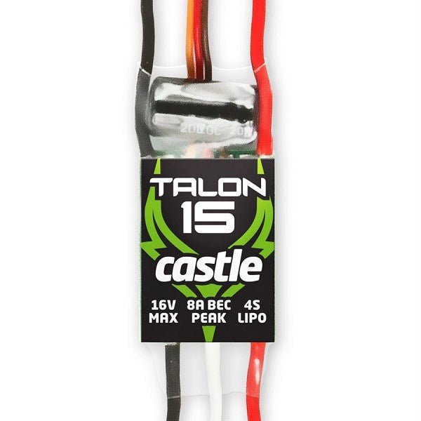 Castle Creations CSE010012900 Talon 15 - 15A ESC w/Heavy Duty BEC - Hobby City NZ