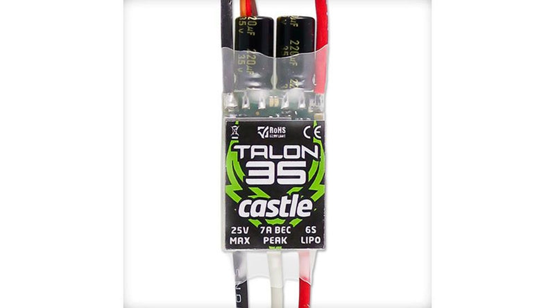Castle Creations CSE010012200 Talon 35-Amp 25V ESC w/7-Amp BEC - Hobby City NZ