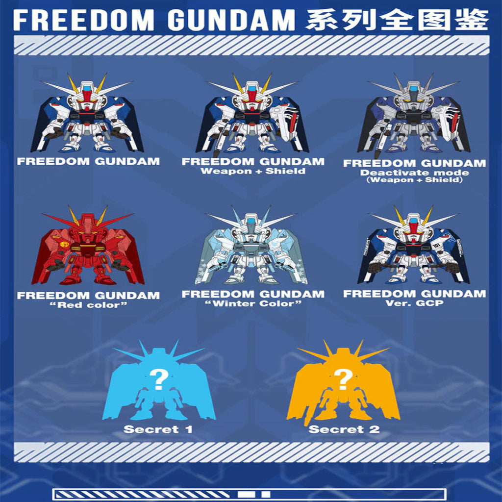 Bandai Shokugan CT233500 Qmsv Mini Gundam Seed Freedom