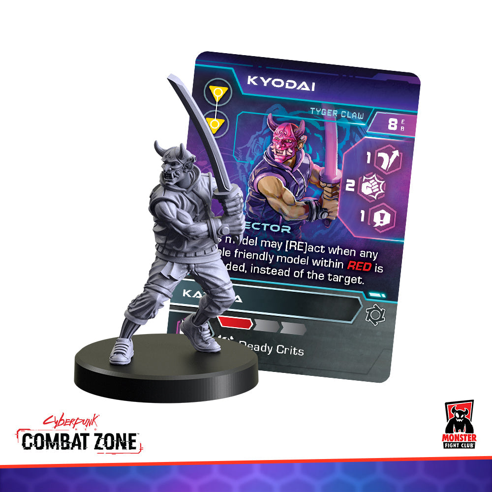Monster Fight Club 45001 Cyberpunk Red Combat Zone Tyger Claw Faction Starter Box (8826606649581)