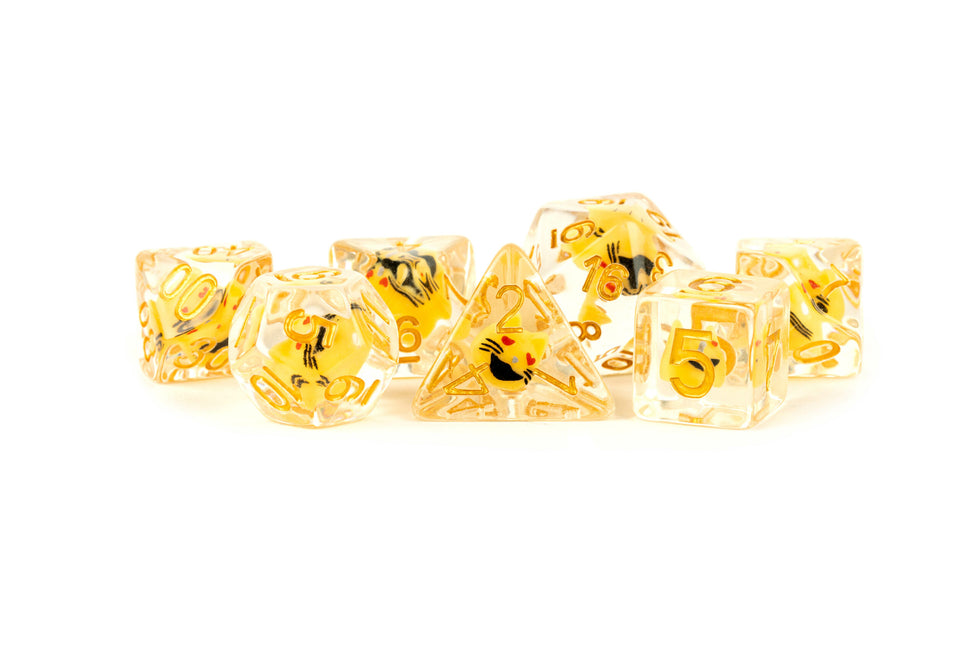 MDG 16mm Resin Poly Dice Set- Cat Dice - MDG754