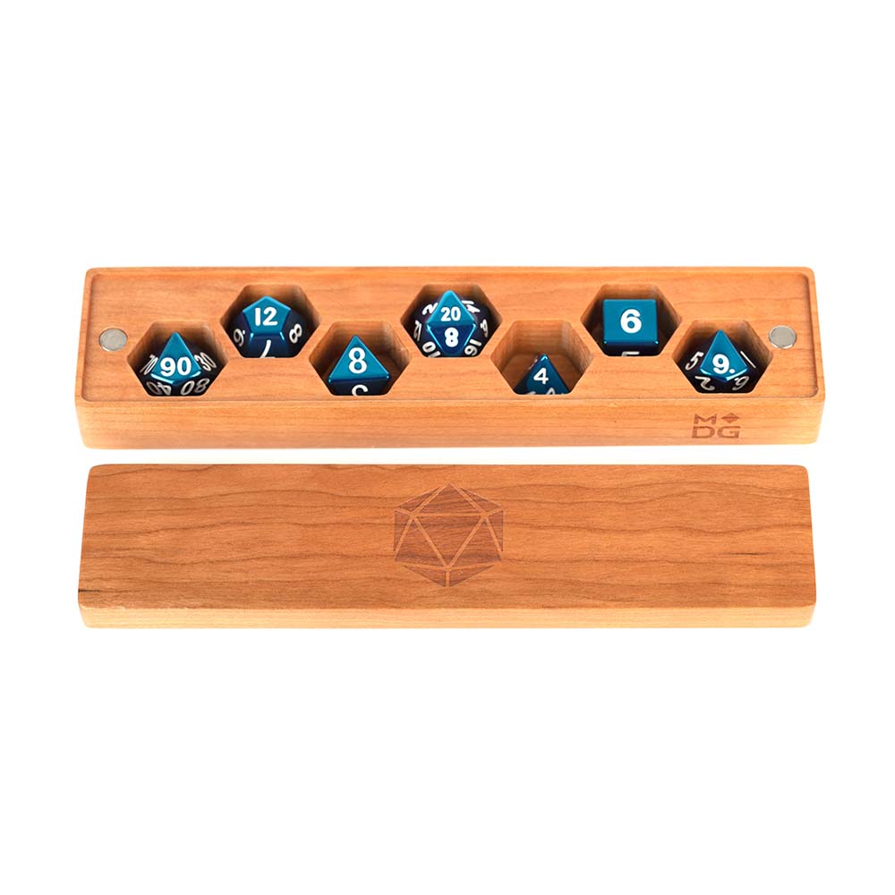 MDG Premium Wood Dice Vault: Cherry