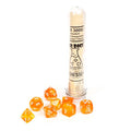 Chessex Borealis Polyhedral Blood Orange/White