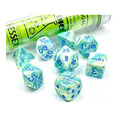 Chessex Festive Polyhedral Garden/Blue 7-Die Set