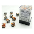 Chessex Chessex-Gemini 12mm d6(36 Dice) Copper-Steel/white
