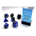 Chessex Gemini Black-Blue/Gold 7-Die Set