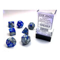 Chessex Gemini Polyhedral Blue-Steel/White 7-Die