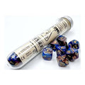 Chessex Lustrous Polyhedral Azurite/Gold