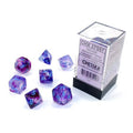Chessex Nebula nocturnal/blue Luminary dice set