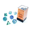 Chessex Nebula oceanic/gold Luminary dice set