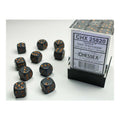 Chessex Opaque 12mm d6 (36 dice) Dark Grey/copper