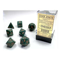 Chessex Opaque Polyhedral Dice Set Dusty Green-G