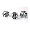 Chessex Silver Circuit Design d6 (Metal Plated)