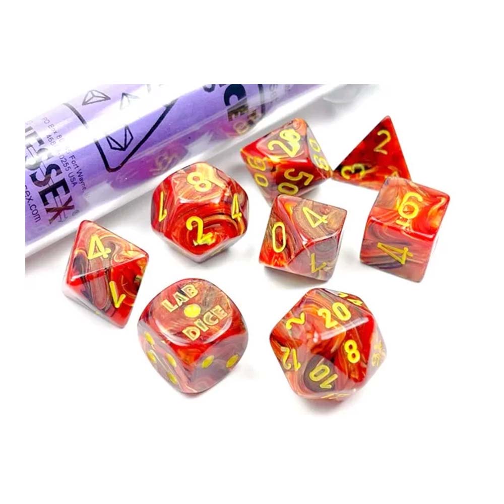 Chessex Vortex Polyhedral Underworld/Yellow