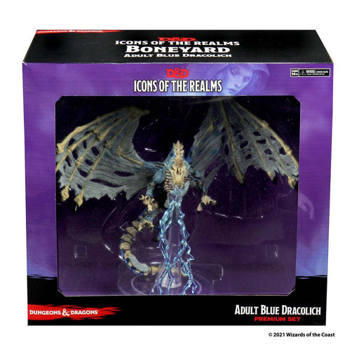 WizKids 96038 Dungeons & Dragons Icons: Boneyard Premium Set Blue Dracolich ( (9003829854445)