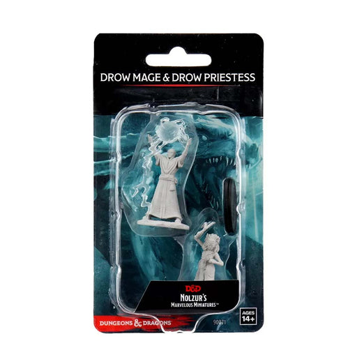 WizKids 90071 D&D Nolzurs Marvelous Miniatures: DrowMage & DrowPriestess (9003816091885)