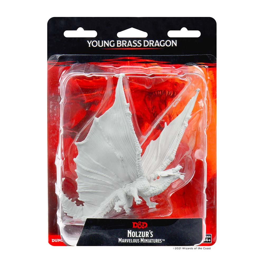 WizKids 73711 D&D Nolzurs Marvelous Miniatures Young Brass Dragon (9003803508973)