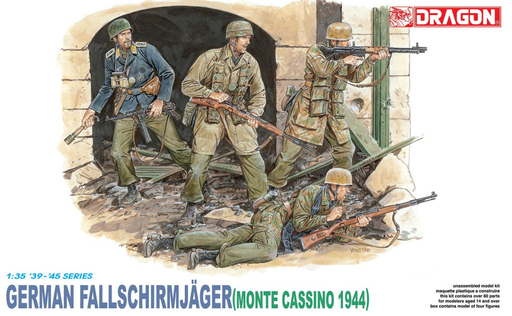 Dragon Model 6005 1/35 Fallschirmjager Monte Cassino1944 - Hobby City NZ (8964860379373)