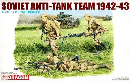 Dragon Model 6049 1/35 Soviet Anti-Tank Team 1942-43 - Hobby City NZ (8964861034733)