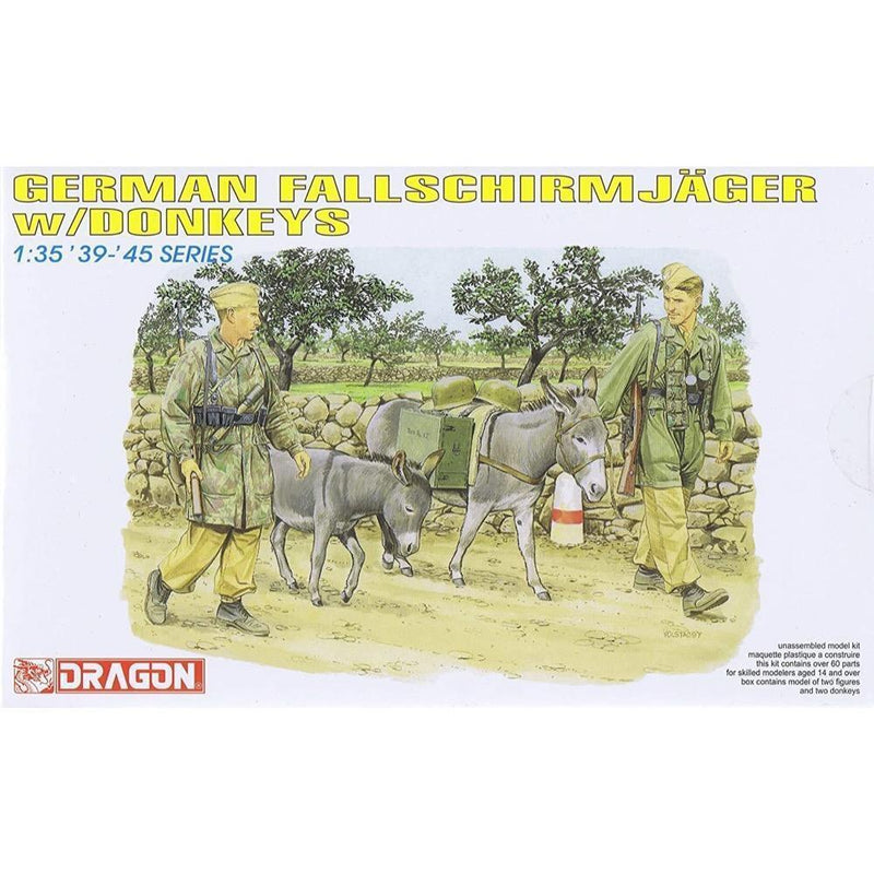 Dragon Model 6077 1/35 German Fallschirmjager w/Donkeys - Hobby City NZ (8964861395181)