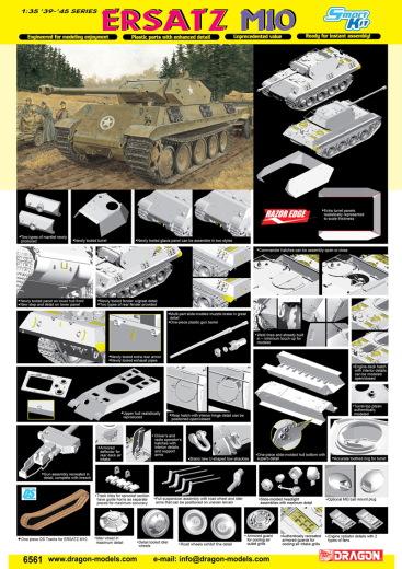 Dragon Model 6561 1/35 Panther G/M10 "Ersatz" Plastic Model Kit - Hobby City NZ (8964869030125)