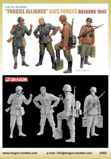 Dragon Model 6563 1/35 "Fragile Alliance" Axis Forces (Balkans 1943) - Hobby City NZ (8964869128429)