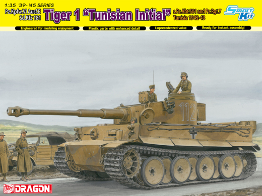 Dragon Model 6608 1/35 Tiger I Tunisia Initial Tiger - Hobby City NZ (8964869751021)