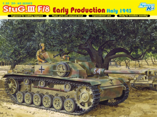 Dragon Model 6620 1/35 StuG.III Ausf.F/8 Early Production Italy 1943 (Smart Kit) - Hobby City NZ (8964869882093)