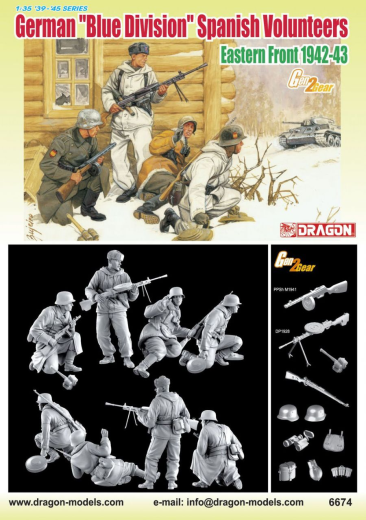 Dragon Model 6674 1/35 German Blue Div Spanish Volunteer - Hobby City NZ (8964870504685)