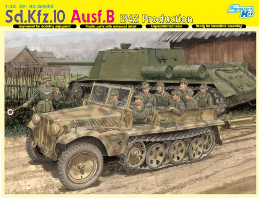 Dragon Model 6731 1/35 Sd.Kfz.10 Ausf.B 1942 PRODUCTION (SMART KIT) - Hobby City NZ (8964871160045)
