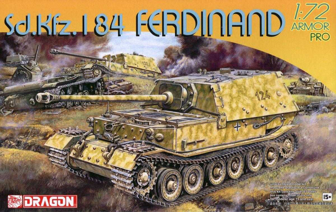 Dragon Model 7344 1/72 Sd.Kfz.184 Ferdinand (8964876501229)