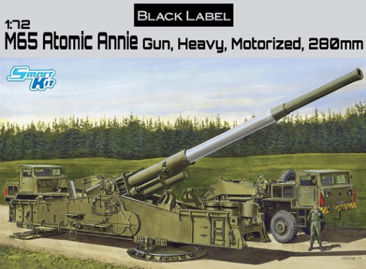 Dragon Model 7484 1/72 M65 Atomic Annie Gun Heavy Motorized 280mm (8964877353197)