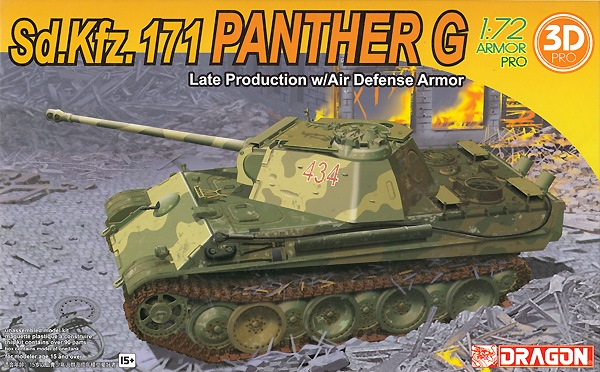 Dragon Model 7696 1/72 Panther G Late Production w/Air Defense Armor - Hobby City NZ (8964878532845)