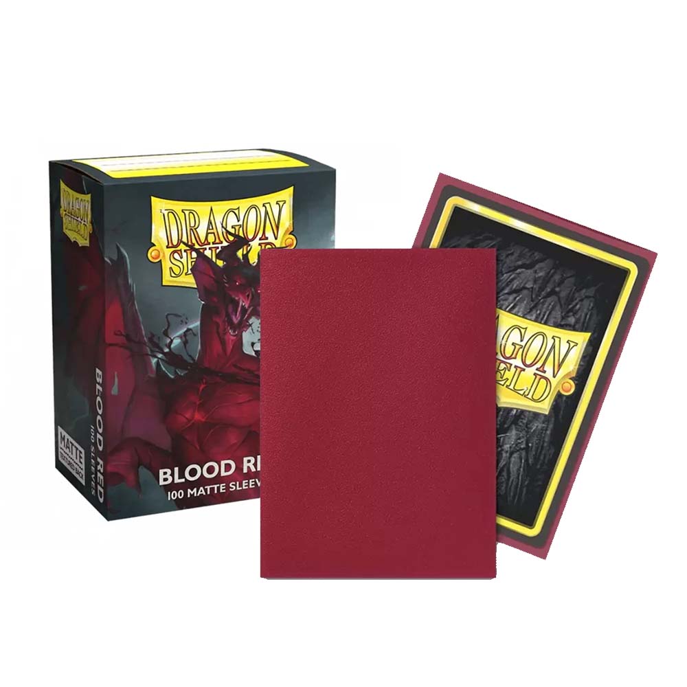 Dragon Shield Sleeves (100) Blood Red Matte