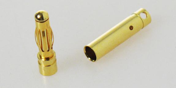 Dual Sky DSA-40478 DB4 Set Motor Bullet Plug Male/Female 3 Pairs with Shrink Tube